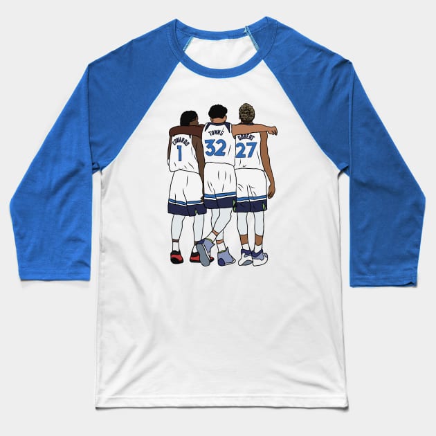 Ant, KAT & Gobert Baseball T-Shirt by rattraptees